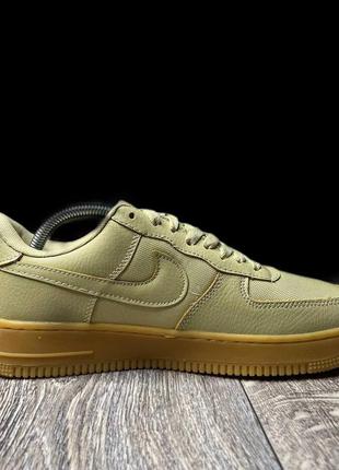 Мужские кроссовки nike air force low gore-tex beige3 фото