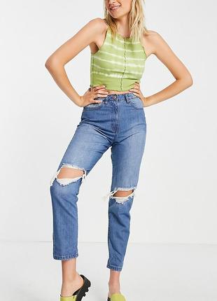 Стильные легкие летние рваные джинсы parisian jeans, оригинал3 фото