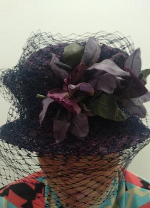 Стильная шляпка  из соломы/органика англия , fhilip treacy1 фото