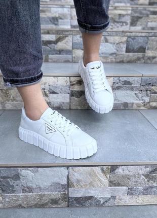 Кросівки жіночі slaturi 215 білі (весна-осінь натуральна шкіра)