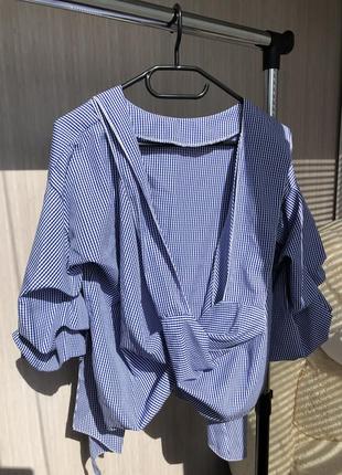 Блуза с поясом1 фото