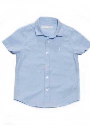 Блакитна фірмова сорочка next на хлопчика 1,5-2 рокі