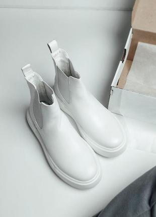 Черевики жіночі no brand chelsea white7 фото