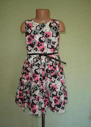 Matalan котоновое платье на 7 лет с ремешком