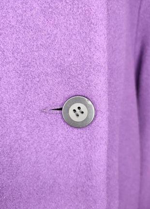 Пальто фиолетовое, сиреневое, шерстяное, шерсть7 фото