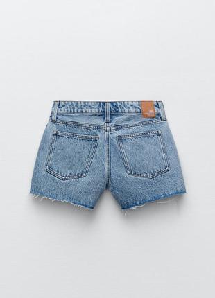 Джинсовые шорты шортики женские, джинсові жіночі шорти, zara, 36 розмір4 фото