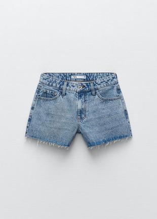 Джинсовые шорты шортики женские, джинсові жіночі шорти, zara, 36 розмір3 фото