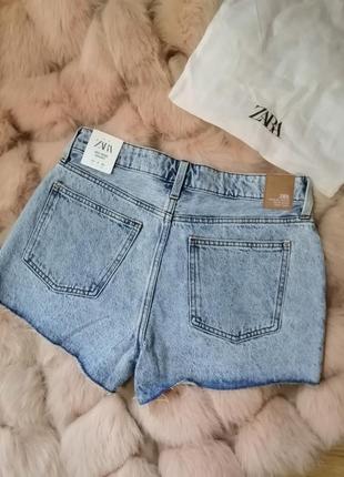 Джинсовые шорты шортики женские, джинсові жіночі шорти, zara, 36 розмір6 фото