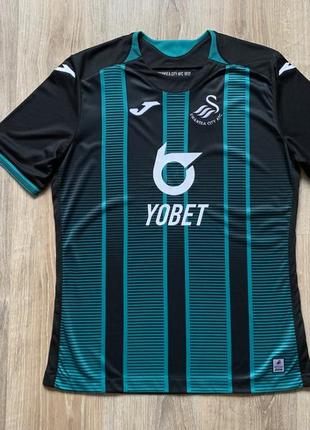 Мужская спортивная футбольная джерси joma swansea city away 20201 фото