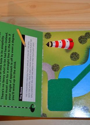 Miniature book of miniature golf, дитяча книга англійською5 фото