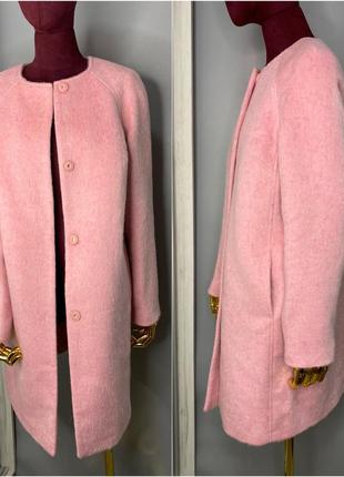 Шерстяное классическое пальто розовое блейзер треня rundholz owens cos lang5 фото