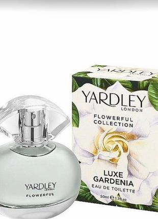 Оригінал туалетна вода yardley luxe gardenia 50 мл парфум гарденія парфуми квітковий аромат6 фото