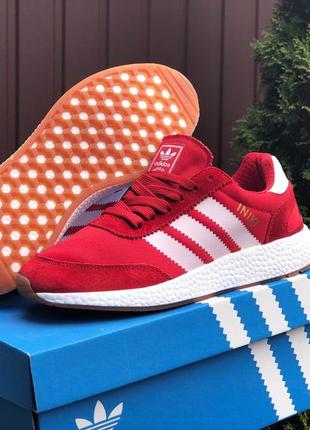 Adidas iniki red жіночі кросівки адідас иники червоні4 фото