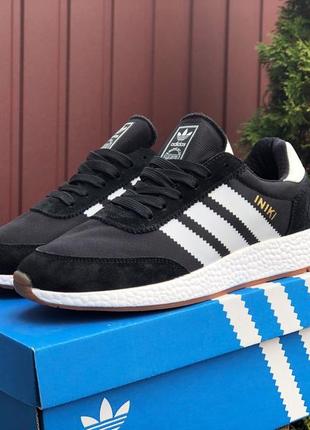 Adidas iniki white black чоловічі кросівки адідас иники