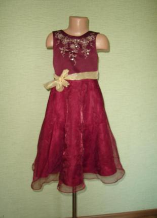 Длинное нарядное платье на 5-6 лет george2 фото