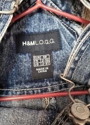 Модний джинсовий комбінезон на хлопчика від h&m3 фото