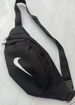 Бананка, сумка чорна на пояс, слінг