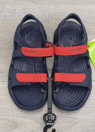 Детские босоножки crocs swiftwater оригинал с102 фото