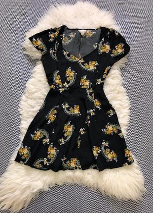 Платье летнее вискоза лёгкое принт цветочный сарафан4 фото