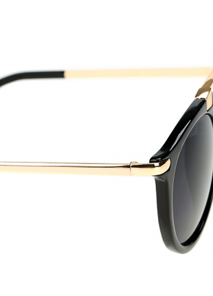 Дизайнерские винтажные ретро черные очки модель жодди bananahall (bnnhll4213)5 фото