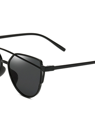 Окуляри сонцезахисні ретро стиль чорні ауки bananahall (bnnhll4225)