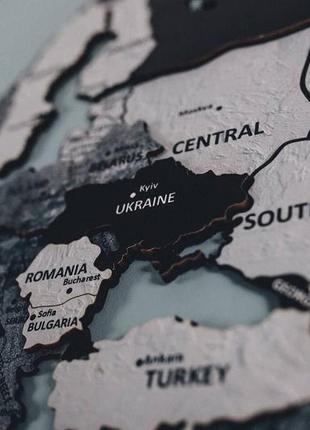 Карта миру с дерева