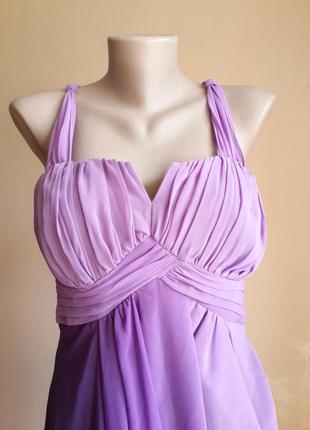 Красивое платье фиолетовое омбре debut англия3 фото