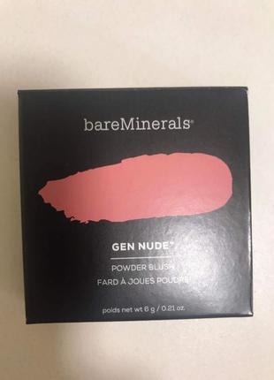 Румяна bareminerals gen nude glow blusher  бареминералс. акция 1+1=32 фото