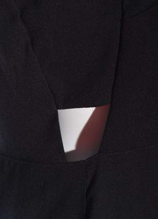 Новое черное базовое платье с вырезом на талии нова чорна базова сукня плаття h&m10 фото