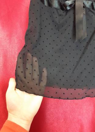 Чёрная чорна кружевная сексуальная секси майка маечка в сеточку в горошек крапинку прозрачная однотонная без паролона и косточек для сна дома3 фото