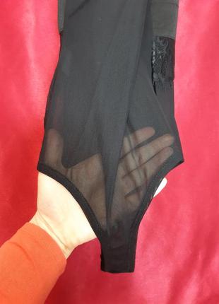 Идеальный чёрный чорний кружевной винтажный сексуальный секси боди бодик на тонких бретелях на высокой средней посадке с закрытой попой7 фото