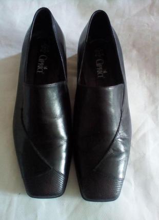 Стильные женские кожаные туфли caprice 40 размер 6.5 стелька 26см2 фото
