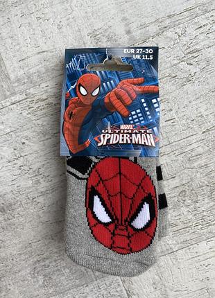 Махровые носки spider man