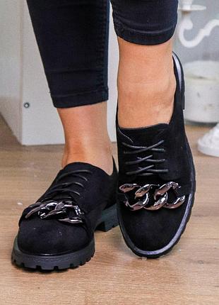 Женские туфли черные cherry 3242