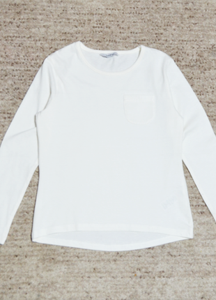 Молочний лонгслів реглан george на дівчинку 7-8 років