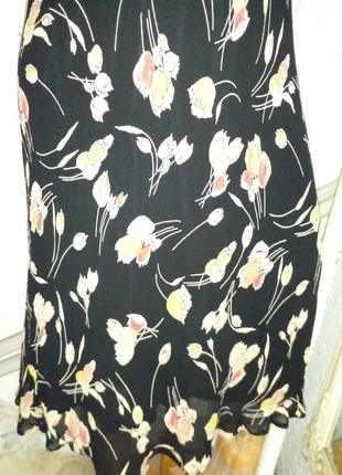 Сукня плаття тюльпани вінтаж віскоза на підкладці2 фото
