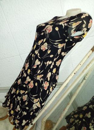 Сукня плаття тюльпани вінтаж віскоза на підкладці3 фото