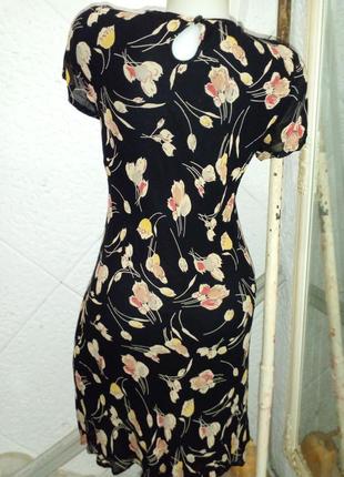 Сукня плаття тюльпани вінтаж віскоза на підкладці4 фото