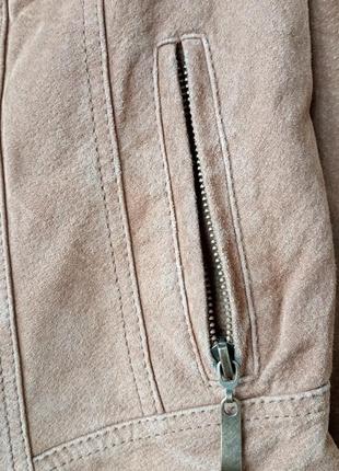 Куртка замшевая кожаная натуральная нубук набук кожанка7 фото