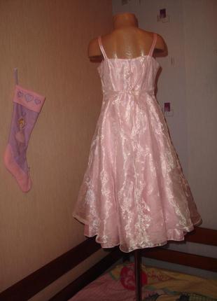 Розовое нарядное платье на 8-9 лет ladybird5 фото