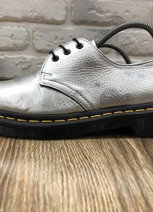 Туфлі martens jadon fur черевики лак з хутром