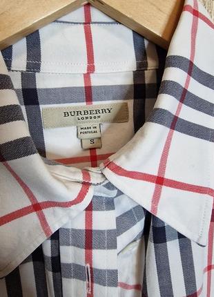 Шикарная рубашка в клетку burberry,  оригинал3 фото