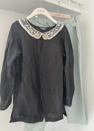 Блузка нарядная с воротником marks & spenser1 фото