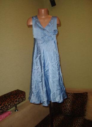 Шелковое платье на 7-9 лет debenhams