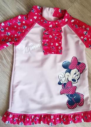 Яскрава футболка на морі, захист від сонця 6-12 міс