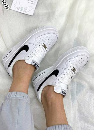 Кросівки nike air force white black5 фото