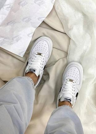 Кросівки nike air force white black4 фото