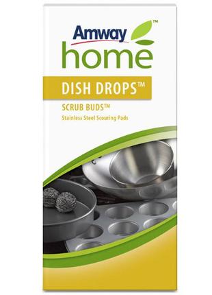 Dish drops scrub нирки золото металеві губки 1 штука