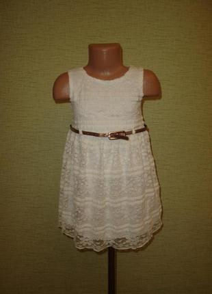 Нове плаття f&f на 3-4 роки з ремінцем