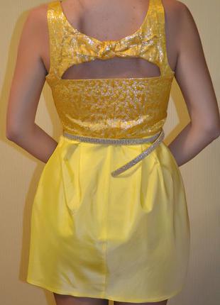 Желтое платье принцесса, фея, корона, диадема волшебная палочка3 фото